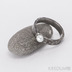 Prsten kovaná nerezová ocel - Draill s perlou