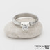 Prima Madame a broušený zirkon o průměru 4,8 mm v Ag, kolečka - Kovaný zásnubní prsten damasteel, SK1119