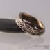 Motan prsten - Gordik Mokume Gold red - patina