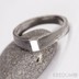 Kovaný prsten damasteel - Glorie - dřevo