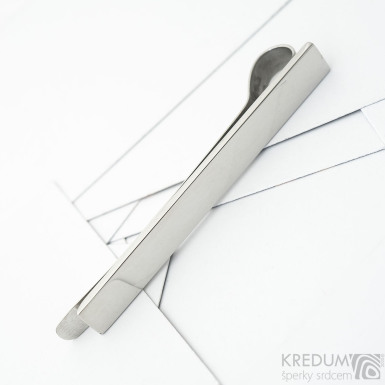 Reflex - Jednoduch nerezov spona na kravatu, leskl, SK3684