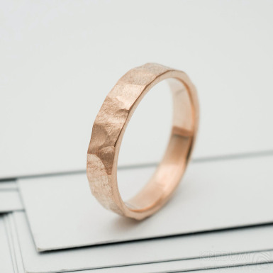 RAW gold red - zlat snubn prsten, vel.62/4,5/1,3 mm - CR5530