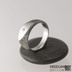 Zásnubní prsten ocel damasteel a diamant 1,7 - Intimity Slim, velikost 51