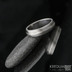 Duori Silver - snubní prsten z nerezové oceli a stříbrem, velikost 53