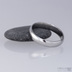 Kovaný nerezový snubní prsten - Klasik, lesk - profil zaoblené B, stěna slabá