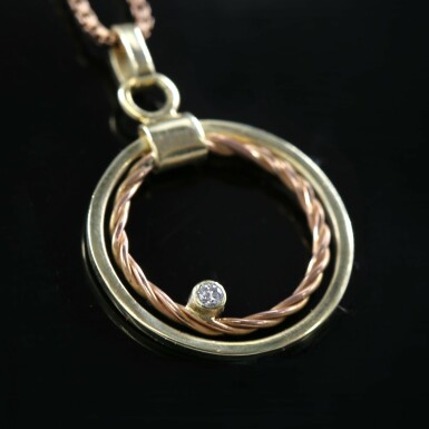 Pvsek ze zlata s briliantem