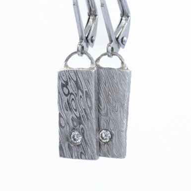 Moon voda s laboratornmi diamanty - Kovan damasteel nunice, CR6484