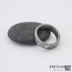 Prima kolečka - Kovaný snubní prsten z oceli damasteel, SK1287