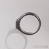 Damien a moissanite 3 mm - 51 šířka 4,5 - 6 mm,  tloušťka 1,8 - 3,8 mm, TW, 100% TM - Snubní prsteny damasteel S1417 (1)