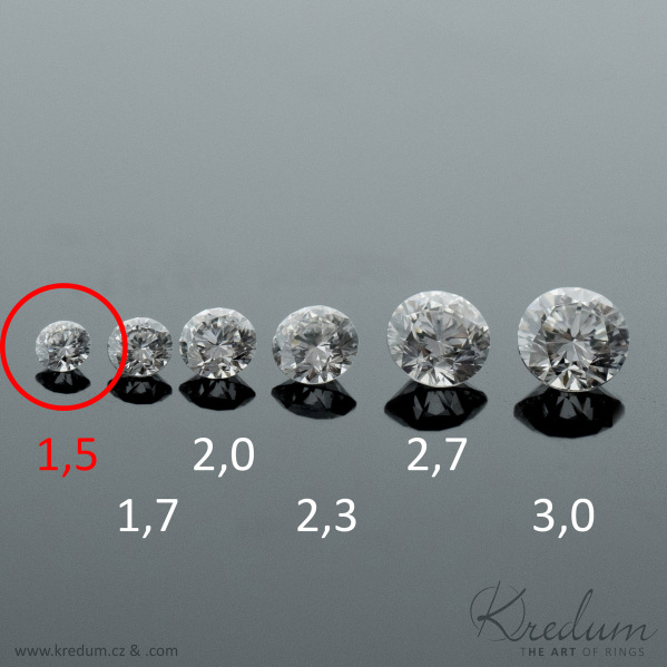 ir diamant - velikost 1,5 mm