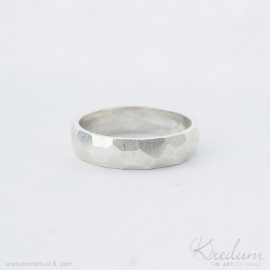 Rock silver - hrub mat - stbrn snubn prsten - SK4060