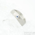 Snubn prsteny titan - Forever draill titan a brouen safr 2 mm vsazen do stbra - velikost 56, ka 4,8 mm, matn - k 1512