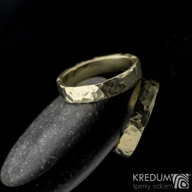 Natura Gold yellow - leskl - zlat snubn prsten, S2137