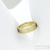 Golden draill yellow - velikost 48, šířka 5 mm, tloušťka 1,2 mm, matný - Zlaté snubní prsteny - k 1777 (4)