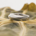 Gracia s pravou perlou - zásnubní kovaný damasteel prsten, produkt S1147