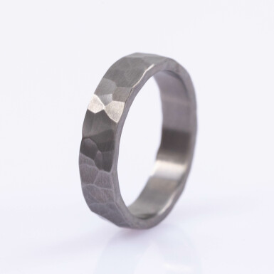 Natura titanium - matte - forged wedding ring, size 59, CR6453