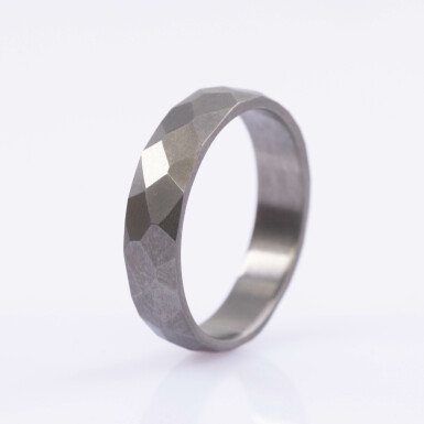 Rock Titan - Matte, Size 63 - Forged Wedding Ring - CR6464