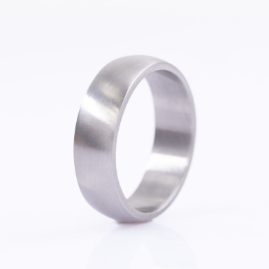 Prima stainless steel, size 58 - matte - forged stainless steel wedding ring - CR6449