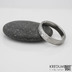 DRAILL + čirý diamant 2 mm - Prsten kovaný z nerezové oceli