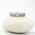 Zásnubní prsten s diamantem - Prima line damasteel, struktura dřevo, lept tmavý střední, profil B, velikost 54, šířka 4,5mm, tloušťka 1,4mm, diamant čirý 2 mm - k 1267