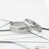 Snubní prsteny chirurgická ocel - Prima, matné - pánský vel. 59, šířka 5,5 mm, slabý, profil A a dámský vel. 53, šířka 3,5 mm, slabý, profil A - k 4428