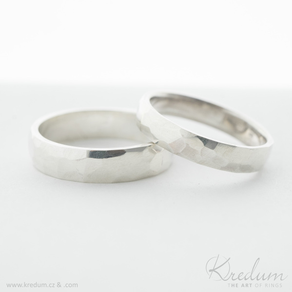 Rock silver - leskl - stbrn snubn prsten, 59/5 mm, 56/4 mm + CF