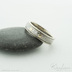 Snubn prsten Kasiopea white, devo, ir diamant a dva zlat suky - SK5287