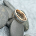 Kasiopea red čárky - 56,5, šířka 6 mm, tloušťka 1,6 mm, okraje 2x1 mm, lept extra TM - Snubní prsten zlato a damasteel - k 1669 (2)