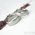 Kasiopea steel, kolečka - velikost 53, šířka 5 mm a velikost 63, šířka 7 mm, profilů E - Damasteel snubní prsteny