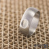Klasik matný s ozdobou - Kovaný nerezový snubní prsten, S1983