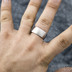 Kumali nerez -velikost 67 CF, šířka 10,6 mm, tloušťka 1,8 mm, mat - Kovaný nerezový snubní prsten, SK1291 (2)