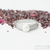 Ručně kovaný zásnubní prsten s perlou - Siona damasteel a pravá říční perla, struktura voda, lept světlý střední - vel 53,5, šířka hlavy 5,5mm, do dlaně 3mm, perla 6,2 mm, profil A - Damasteel zásnubní prsten - sk 1973