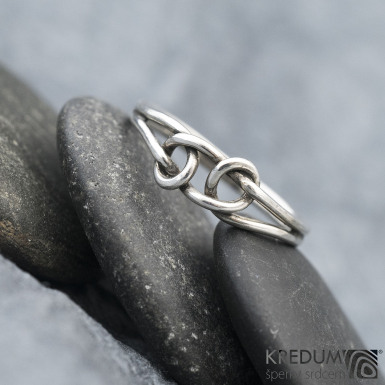 Loop Silver Patina - Stbrn prsten, SK1568