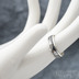 Luna - dřevo - Stříbrné snubní prsteny a damasteel - 53, šířka 5,5, tloušťka 1,6 mm, lept 100% TM, B - S1355 (2)