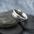 Luna - dřevo - Stříbrné snubní prsteny a damasteel - 53, šířka 5,5, tloušťka 1,6 mm, lept 100% TM, B - S1355 (3)