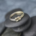 Marge duo - snubní prsteny žluté a bílé zlato -  velikost 58 síla drátku 1,5 mm - K 1388 (2)