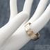 Mokume gane - erven zlato + stbro + palladium - velikost 62CF, ka 7, tlouka 1,8 mm, profil F - sk1788 (4)