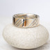Mokume gane - erven zlato + stbro + palladium - velikost 62CF, ka 7, tlouka 1,8 mm, profil F - sk1788