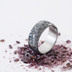Natura - 60, ka 8,5 mm, tlouka stedn, struktura devo - Snubn prsten nerezov ocel damasteel, SK2465 (5)