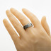 Kovaný damasteel snubní prsten Natura - velikost 62, šířka 8,5 mm, profil C+CF - SK2979 - na umělé ruce