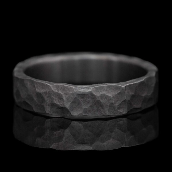 Archeos tantal - matn� - vel. 61 - ru�n� vyr�b�n� snubn� prsten z tantalu, CR6482