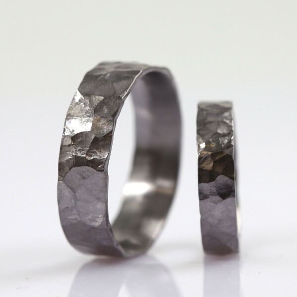netradi�n� snubn� prst�nky z tantalu, p�nsk� snubn� prsten, ru�n� vyroben� od kredum art - Archeos tantal, 10865