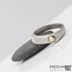 Omar s ozdobou - Kovan damasteel prsten, S2207