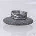 Snubní prsten damasteel - Pán vod, velikost 52 a šířka 7 mm