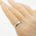 Zsnubn prsten se safrem - Prima damasteel, struktura rky, lept svtl jemn, velikost 52, ka 4,5 mm, tlouka 1,6 mm, safir 2,2 mm osazen do stbrnho lka, profil B+CF - SK 2932