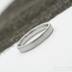 Ručně kovaný snubní prsten damasteel - Prima, struktura dřevo, vel. 60, šířka 3,5 mm, tloušťka slabá, profil B+CF, lept světlý jemný - amus 0011