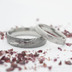 Ručně kované snubní prsteny damasteel - Prima, dřevo - vel 57, šířka 4 mm, lept světlý střední, profil A+CF a vel. 70, šířka 6 mm, lept střední tmavý, profil A+CF