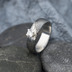 Prima Princezna a zirkon 3,5 mm - 58, š 5,5 mm, tl. 1,5 mm, profil B, dřevo 75% TM - Damasteel zásnubní prsten - sk1767 (4)
