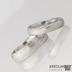 Snubní prsteny damašková ocel - Prima, struktura voda, lept světlý střední - velikost 51, šířka 4mm, tloušťka 1,5mm, profil A+CF a velikost 56, šířka 6 mm, tloušťka 1,7mm, profil B+CF - AVT4349