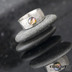 Snubn prsten s drahm kamenem - Natura titan + perle 5.5 mm, velikost 49, ka 7,5 mm, matn - k 0213